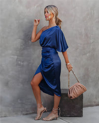 Cocktailjurk met Eén Schouder - Valeria