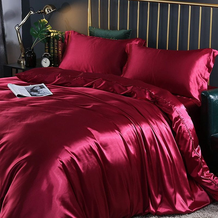 Luxuriöse Bettwäsche aus Seide/Satin (4-teilig) - SilkSleep
