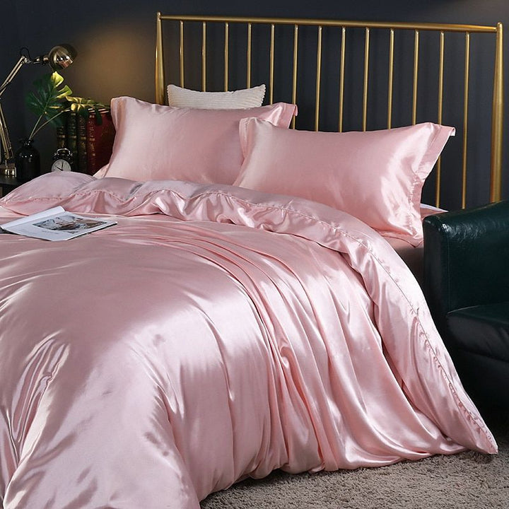 Luxuriöse Bettwäsche aus Seide/Satin (4-teilig) - SilkSleep