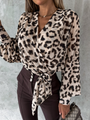 Stilvolle V-Ausschnitt-Bluse mit Puffärmeln - Mireille