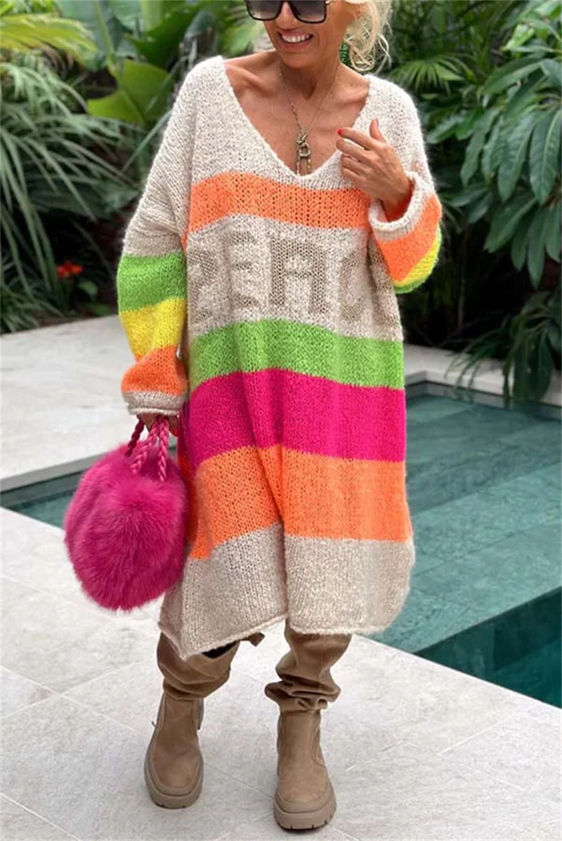 Legerer Ibiza-Pullover - Aurora