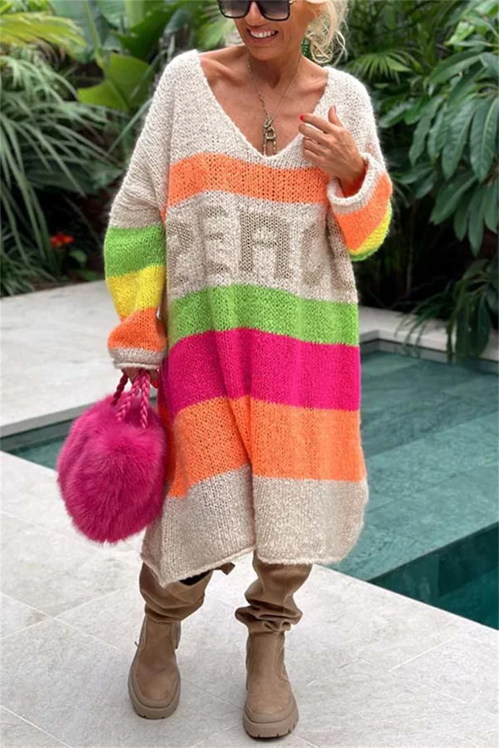 Legerer Ibiza-Pullover - Aurora