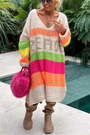 Legerer Ibiza-Pullover - Aurora