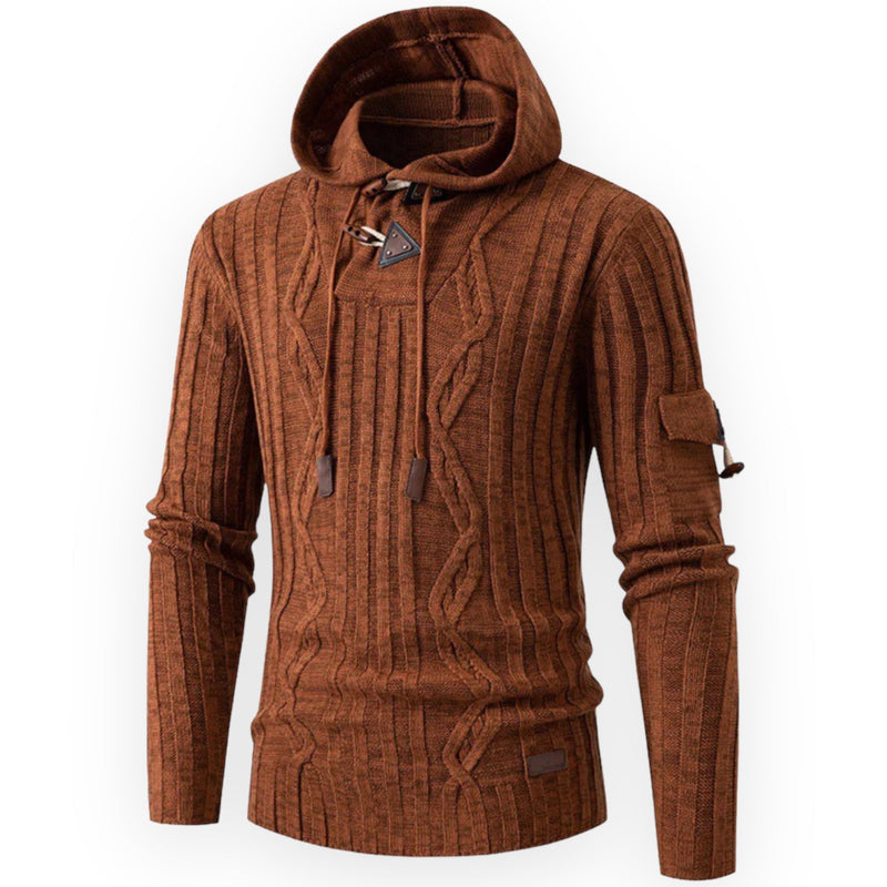 Stilvoller warmer Fleece-Hoodie für Herren - AlpineTrail