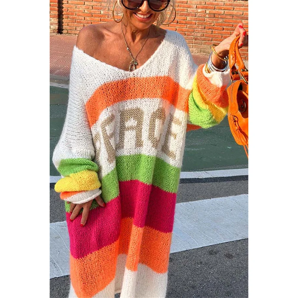 Legerer Ibiza-Pullover - Aurora