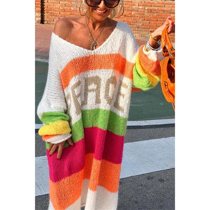 Legerer Ibiza-Pullover - Aurora