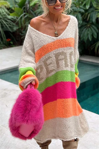 Legerer Ibiza-Pullover - Aurora