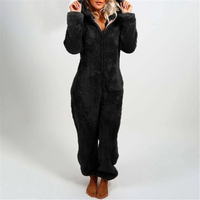 Winter Plush Jumpsuit | Lined Long Sleeve Pajamas