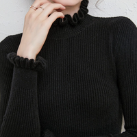 Bequemer Kaschmir-Damenrollkragenpullover - Aurélie