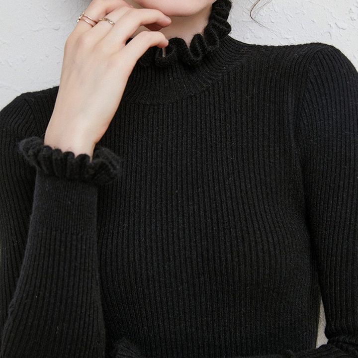 Bequemer Kaschmir-Damenrollkragenpullover - Aurélie