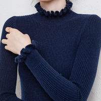 Bequemer Kaschmir-Damenrollkragenpullover - Aurélie