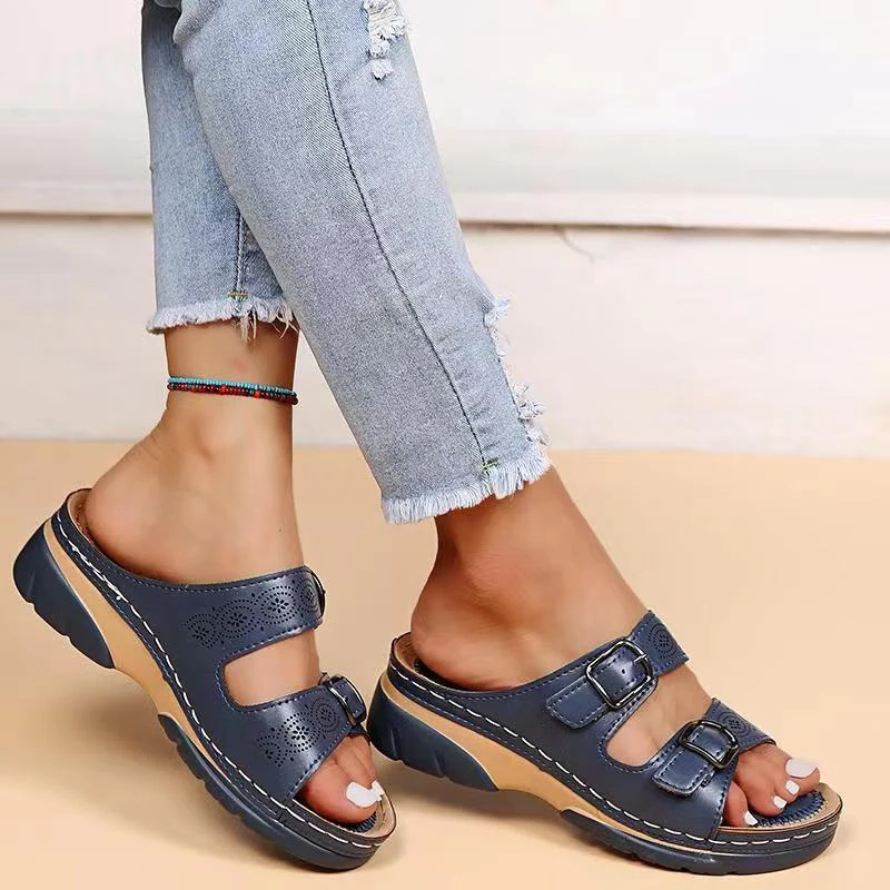 Orthopedic women's comfortable sandals with gel sole - Sofia