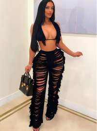 EefjesJeans I Ripped Jeans & Top Voor Dames