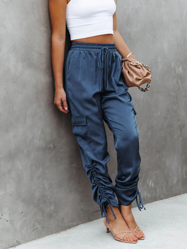 Satin-Cargohose - Clara