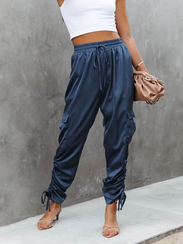 Satin-Cargohose - Clara