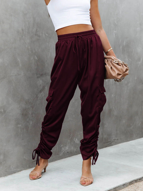 Satin-Cargohose - Clara