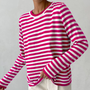 Stilvolles gestreiftes T-Shirt aus leichtem Stoff - StreifenLeicht
