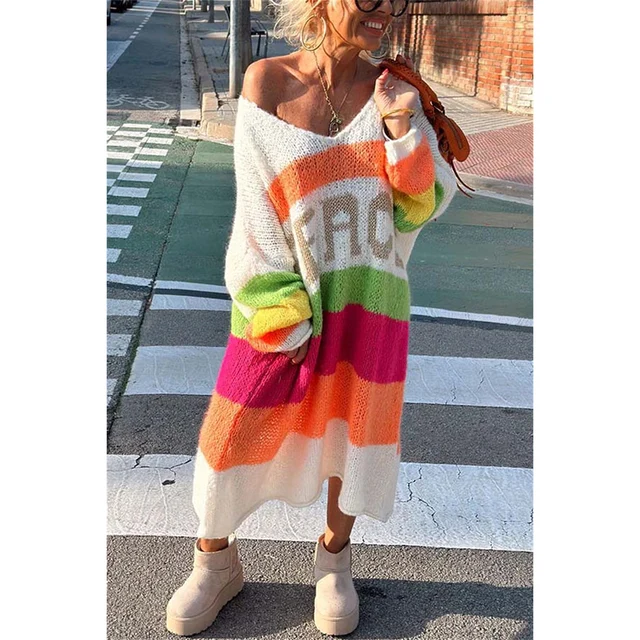 Legerer Ibiza-Pullover - Aurora
