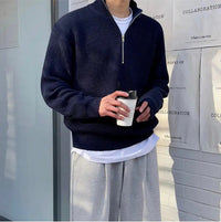 Klassischer Herren-Sweater mit halbem Reißverschluss - Arthur