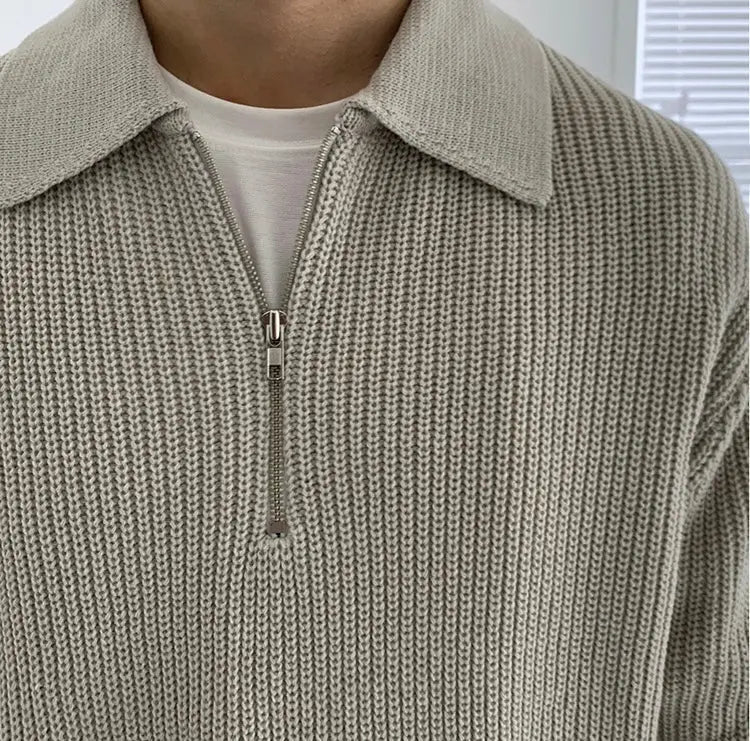 Klassischer Herren-Sweater mit Reißverschluss - Wellington