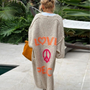 Trendige lange Strick-Cardigan - Sofia