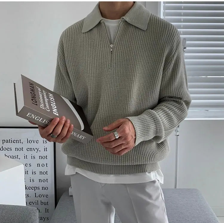 Klassischer Herren-Sweater mit Reißverschluss - Wellington
