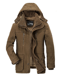 Warmer Herren-Wintermantel mit Fleece - Everest