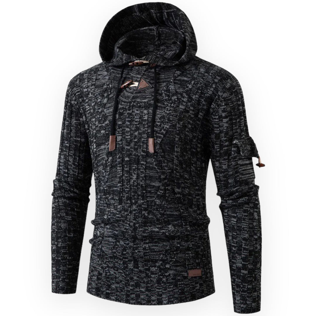 Stilvoller warmer Fleece-Hoodie für Herren - AlpineTrail