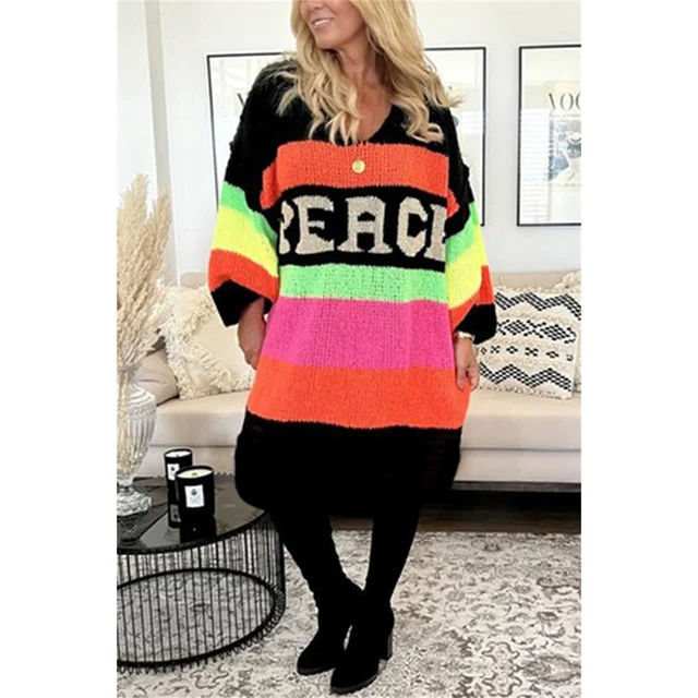 Legerer Ibiza-Pullover - Aurora