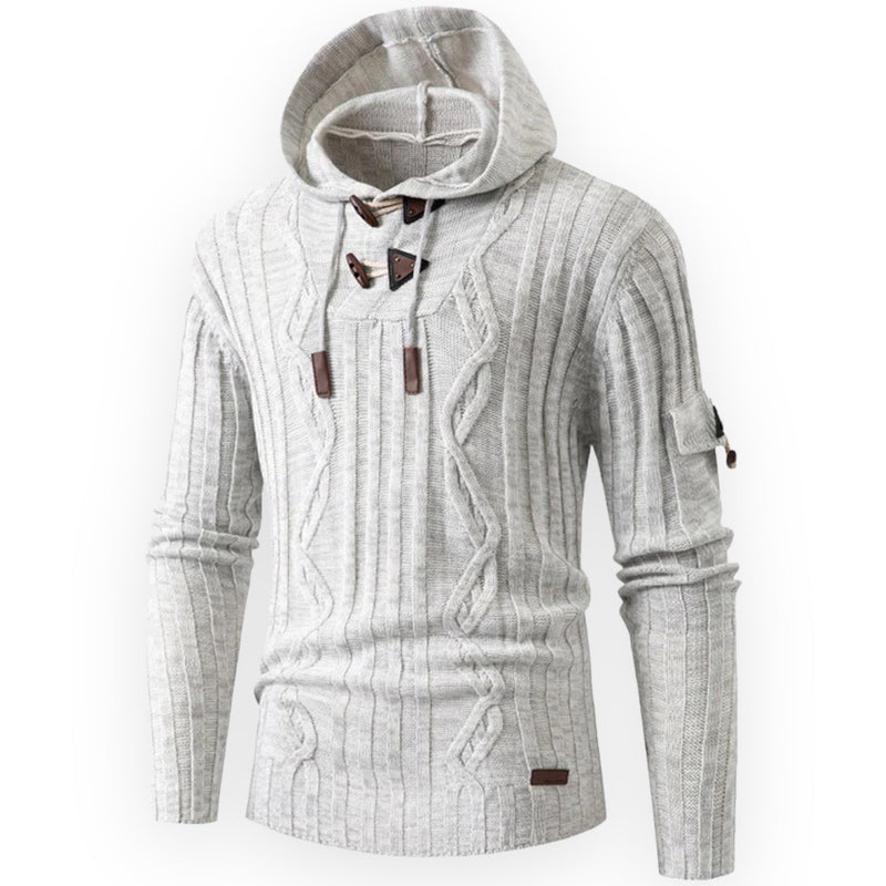 Stilvoller warmer Fleece-Hoodie für Herren - AlpineTrail