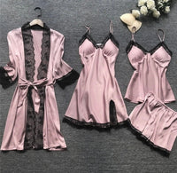 Luxuriöses Satin-Nachthemd-Set - Aurora
