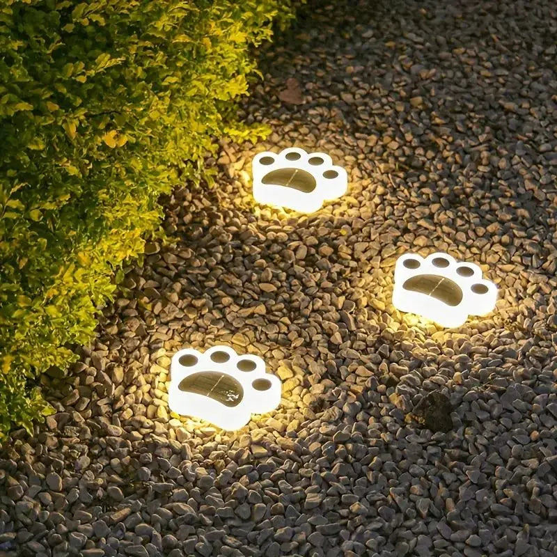 Kabellose Solar-Pfotenabdruck-Gartenbeleuchtung - PawsGlow