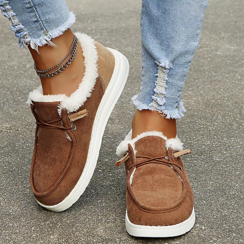 Dames Slip-On Winterlaarzen met Pluche Voering - Maren