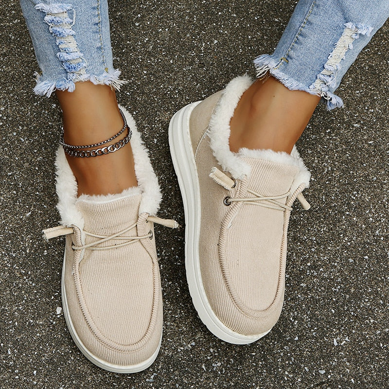 Dames Slip-On Winterlaarzen met Pluche Voering - Maren