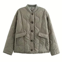 Elegante damesjas met luipaardvoering - Narela