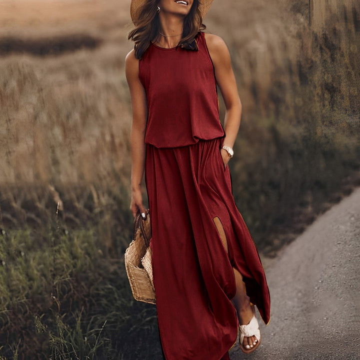 Farbenfrohes stilvolles Sommerkleid - Sophie