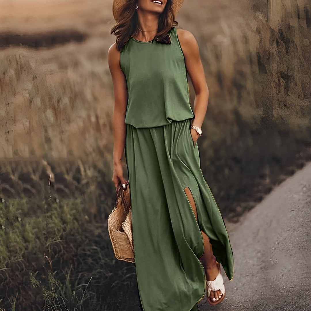 Farbenfrohes stilvolles Sommerkleid - Sophie
