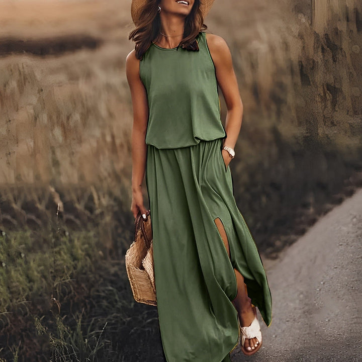 Farbenfrohes stilvolles Sommerkleid - Sophie