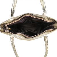 Isabella Schoudertas | Ruime tas met krokodillenprint