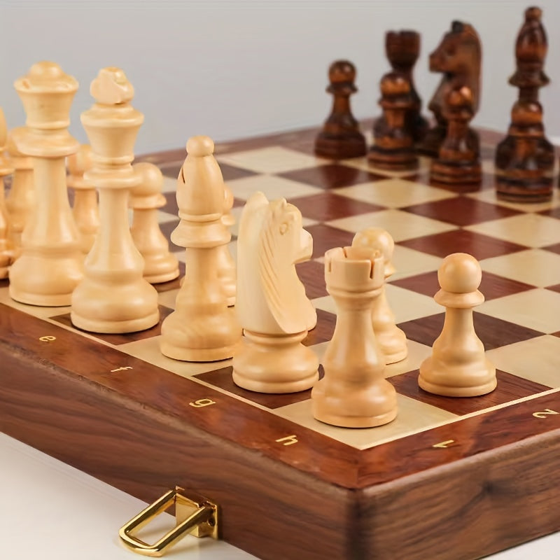 Luxe schaakspel van massief hout - GrandRook