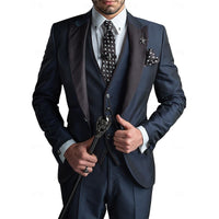 Men's Elegant Three-Piece Tailored Occasion Suit Set 2