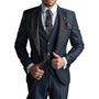Men's Elegant Three-Piece Tailored Occasion Suit Set 2