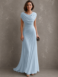 Draped Maxi Dress with Sleeveless Silhouette 5
