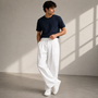 Men's Pleated Wide-Leg Pants – Relaxed Modern Trousers for Everyday & Travel 1