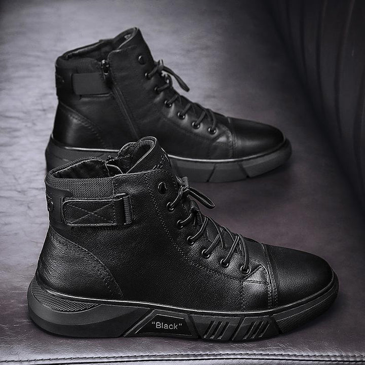 Robuste schwarze Herrenschuhe - Maxwell