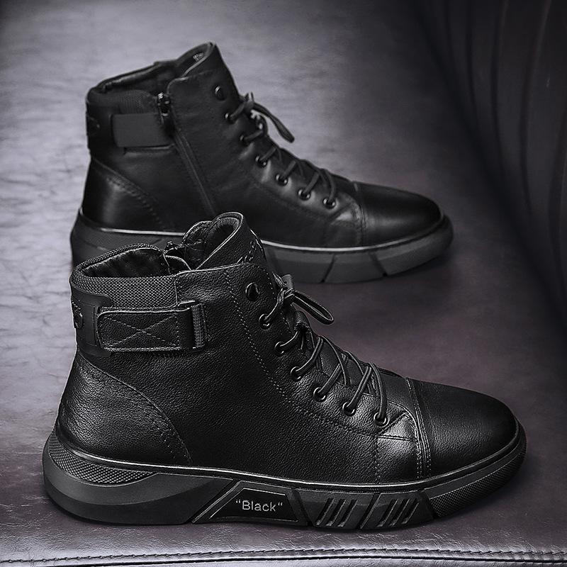 Robuste schwarze Herrenschuhe - Maxwell