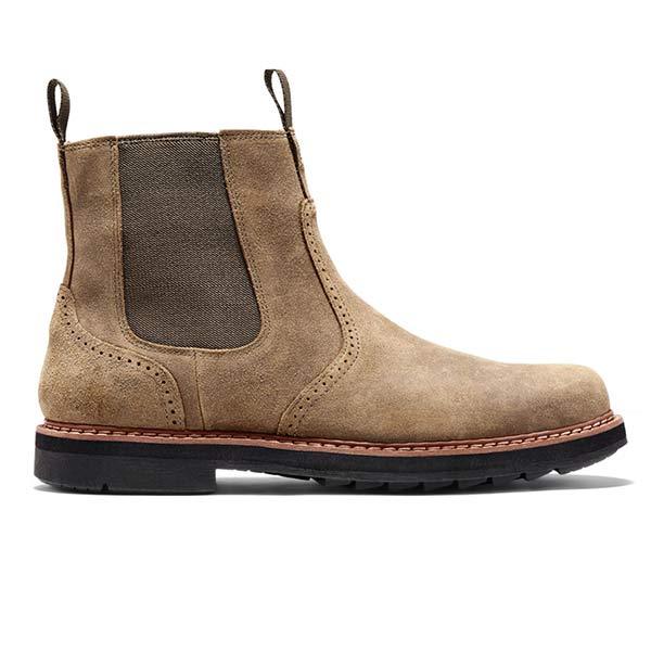 Heren Chelsea Boots klassiek van kunstleer met elastische inzet – Neron