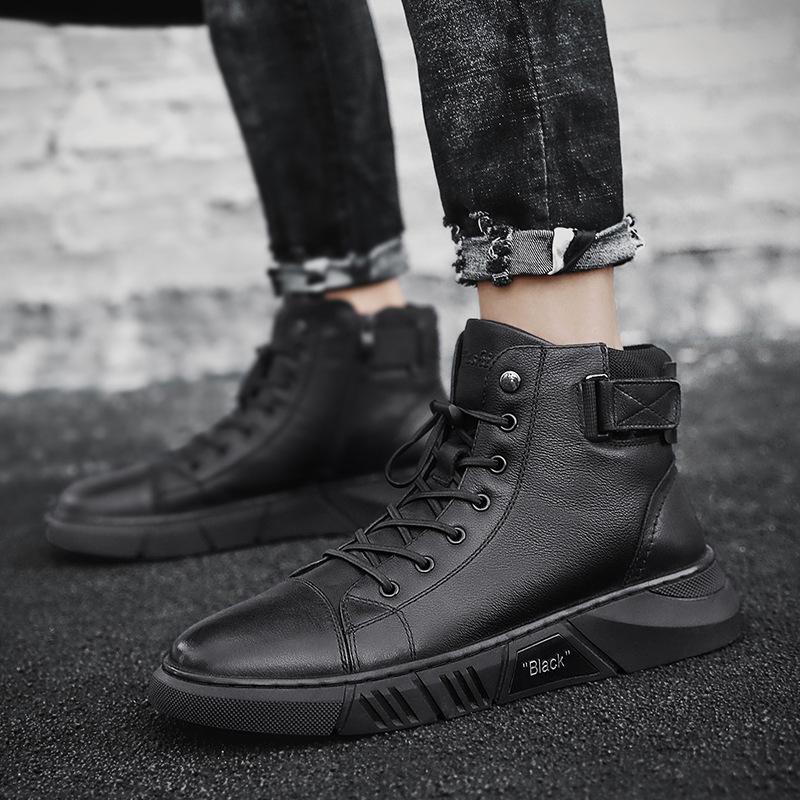 Robuste schwarze Herrenschuhe - Maxwell