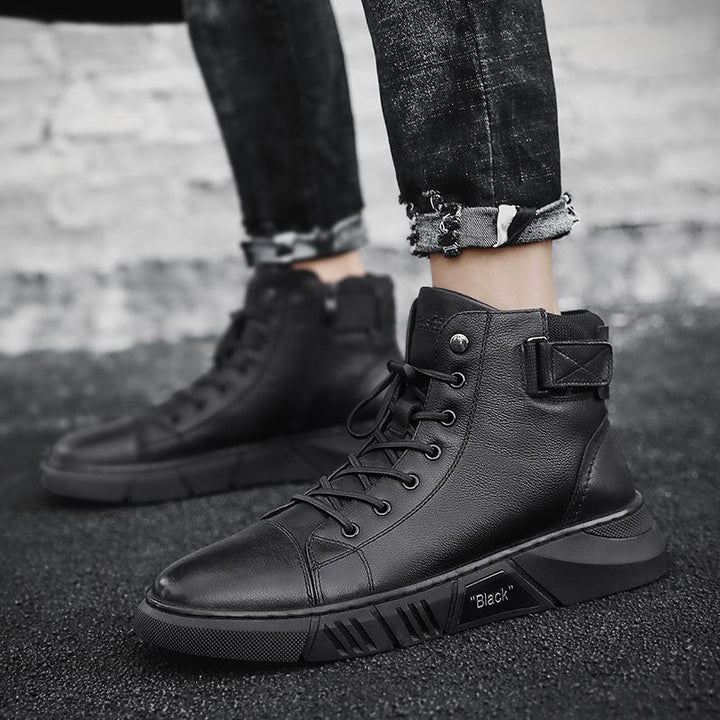 Robuste schwarze Herrenschuhe - Maxwell