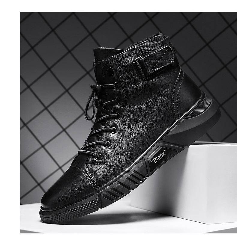 Robuste schwarze Herrenschuhe - Maxwell